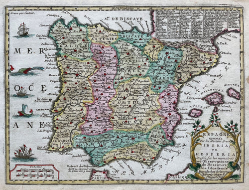 Spanje Spain and Portugal - Jacques Chiquet - 1719
