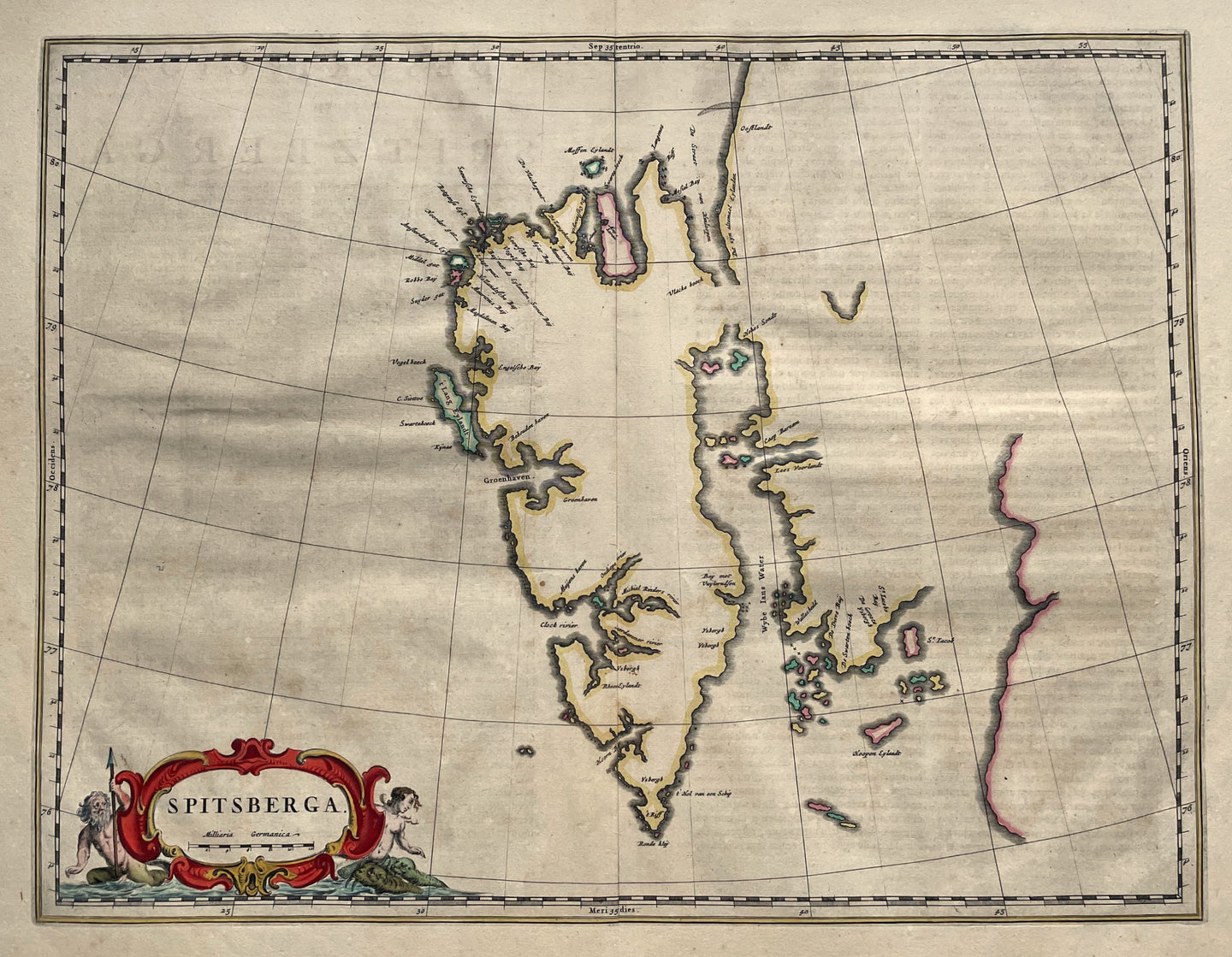 Noorwegen Spitsbergen Norway - J Blaeu - 1659