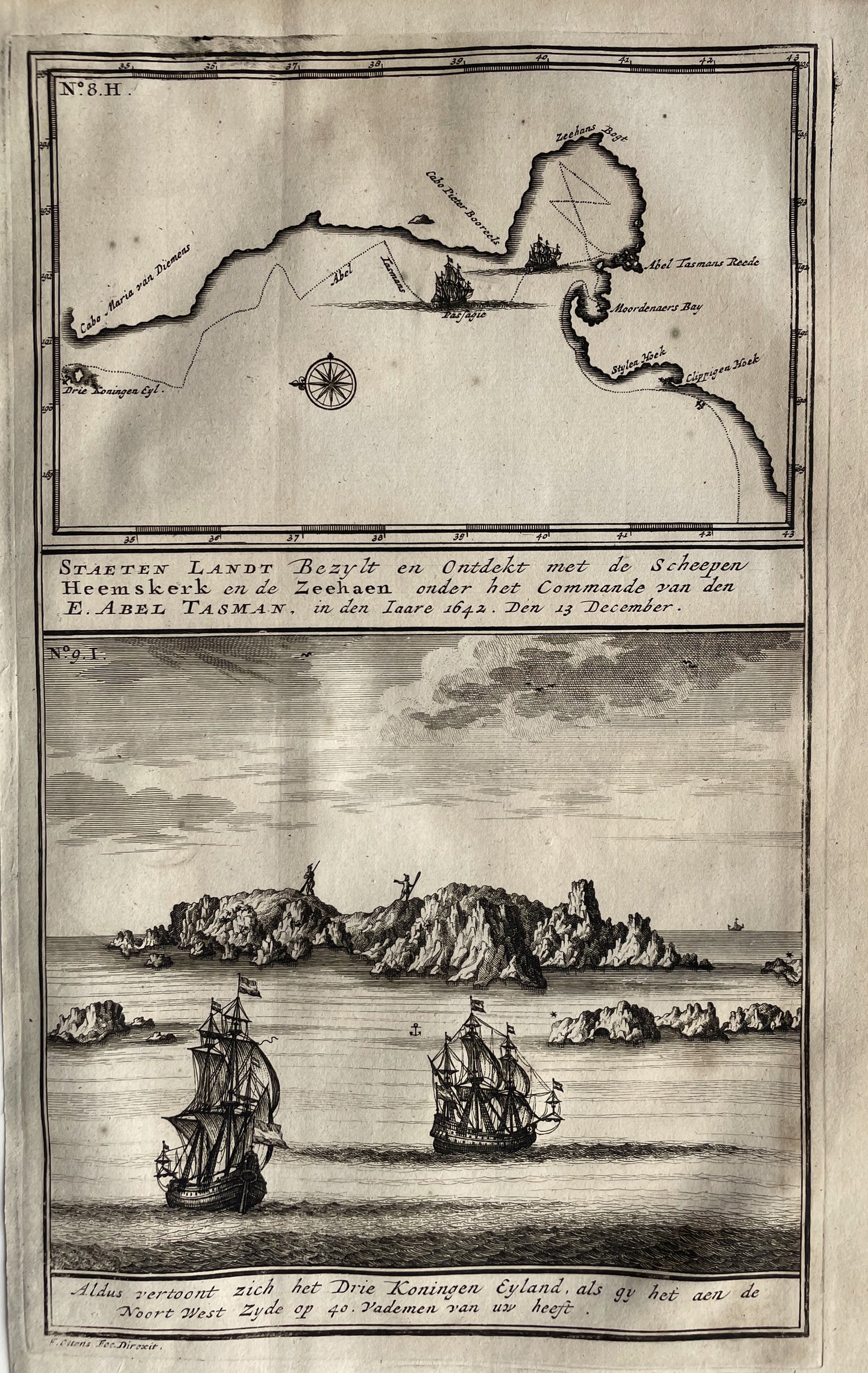 Nieuw-Zeeland New Zealand - F Valentijn - 1724
