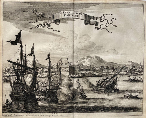 Mexico San Francisco de Campeche - A Montanus - 1671