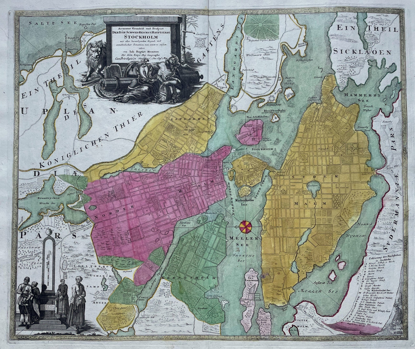 Zweden Stockholm Sweden - JB Homann - 1716