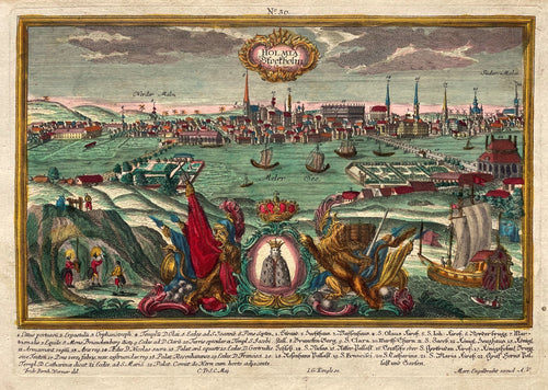 Zweden Stockholm Sweden - FB Werner / M Engelbrecht - circa 1735