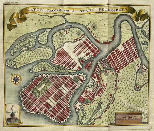 Rusland St Petersburg Russia - I Tirion - 1735