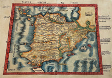 Afbeelding in Gallery-weergave laden, Spanje Spain Ptolemy map - C Ptolemaeüs / M Waldseemüller - 1513