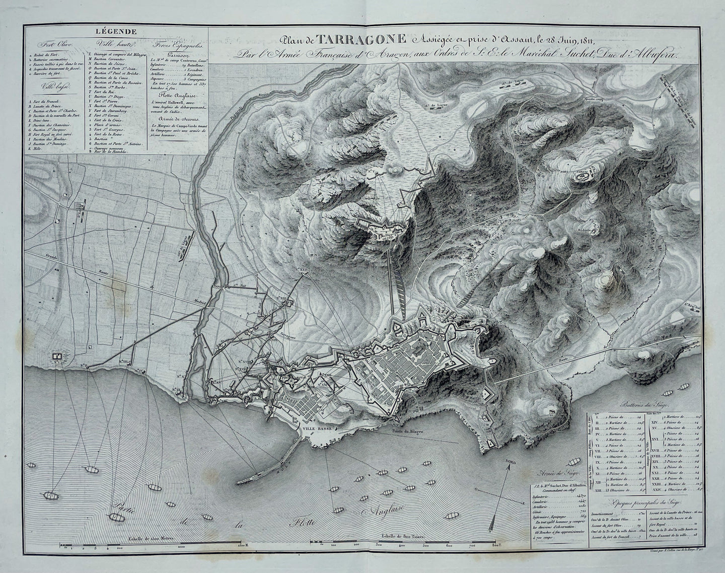 Spanje Tarragona Spain - Marechal Suchet / Adolphe Bossange - 1828