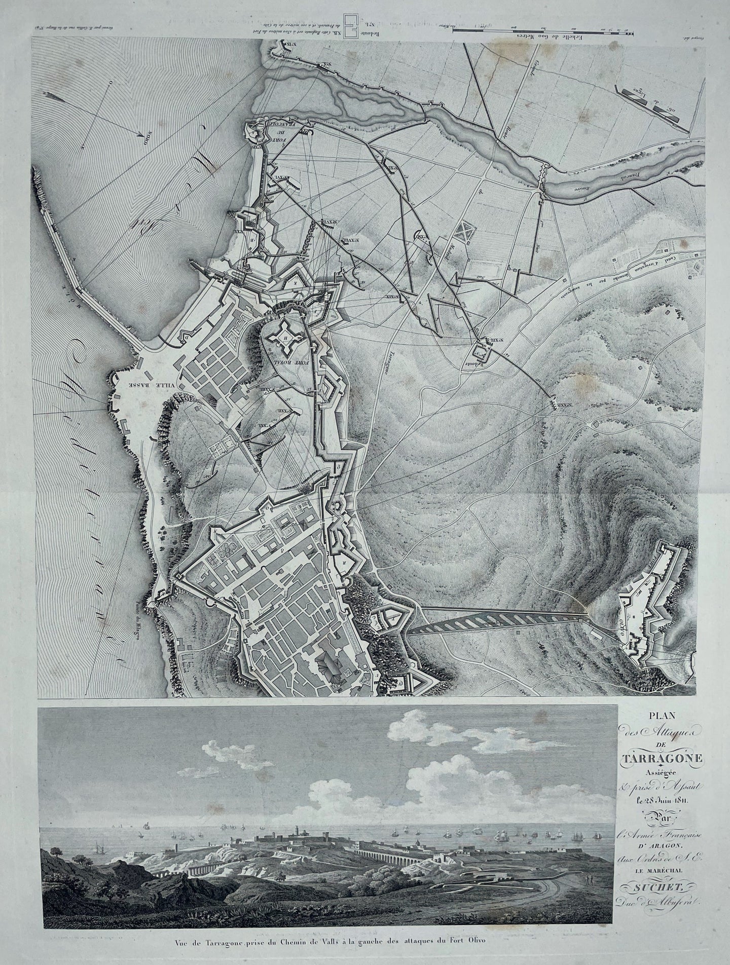 Spanje Tarragona Spain - Marechal Suchet / Adolphe Bossange - 1828