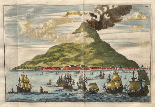 Indonesië Ternate Aanzicht Vulkaan Gamalama - W Schouten / A van Damme - 1708