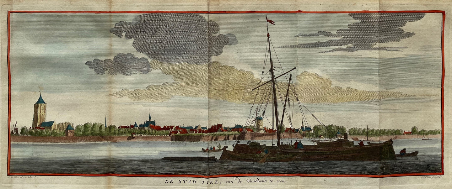 Tiel Profielgezicht op de stad - JC Philips - 1740