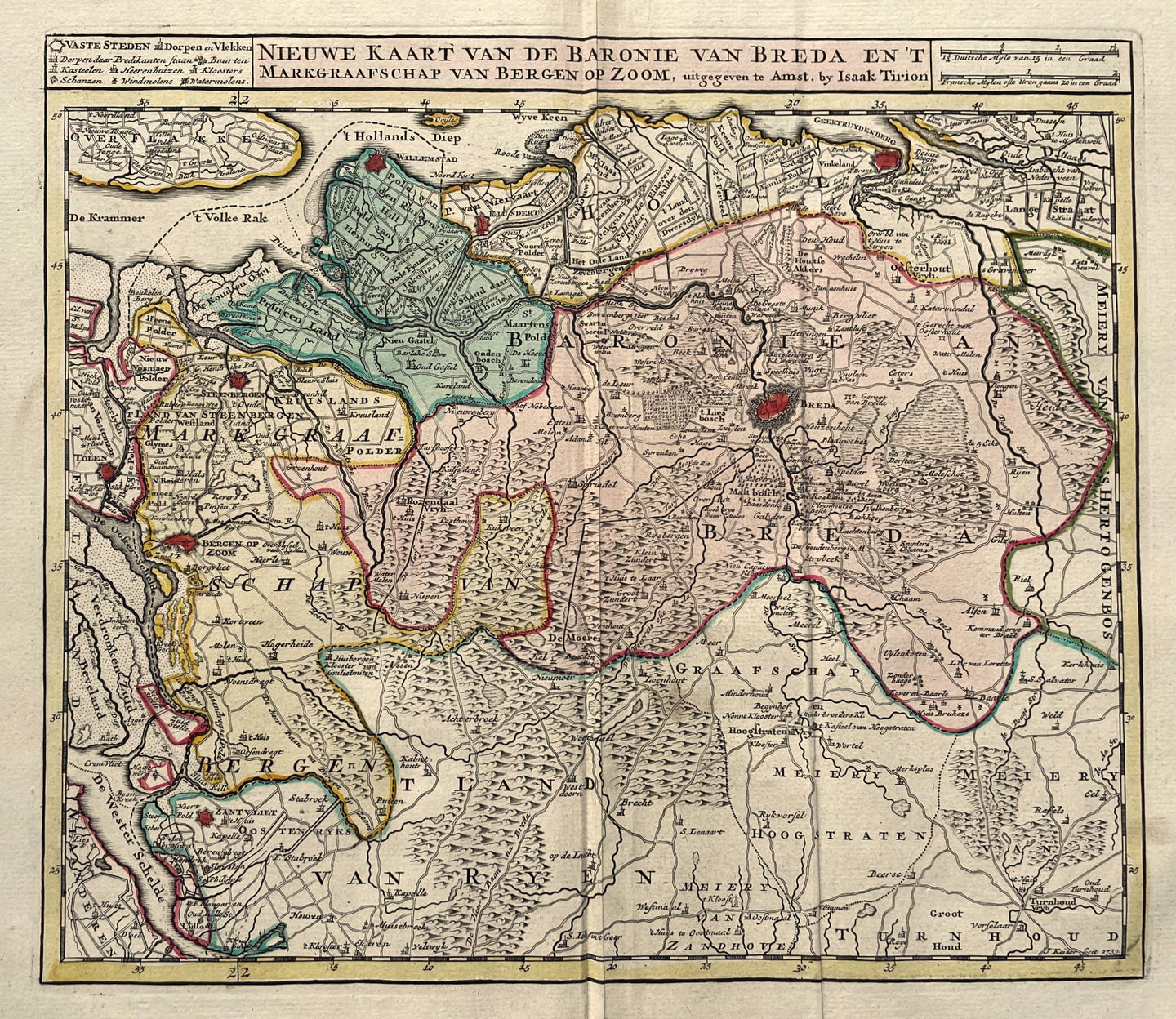 Brabant Baronie van Breda - I Tirion / J Keizer - 1753