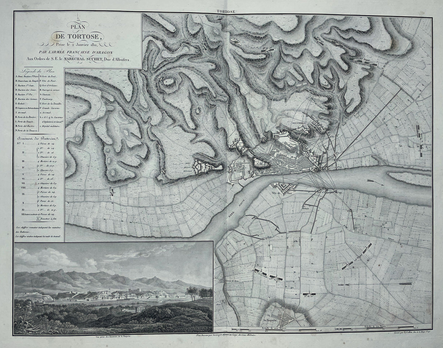 Spanje Tortosa Spain - Marechal Suchet / Adolphe Bossange - 1828