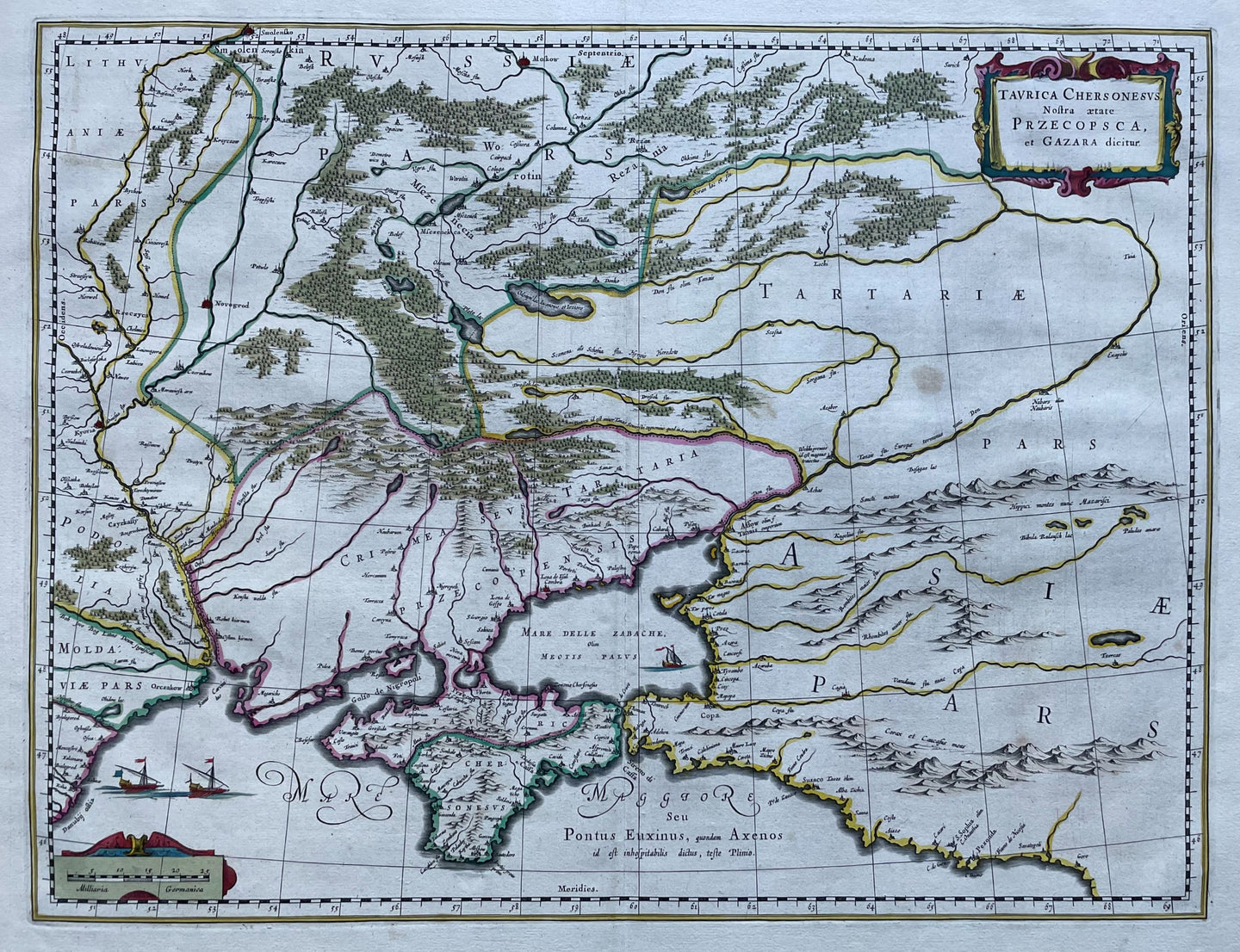 Oekraïne Kiev Tsjerkasy Crimea Ukraina - J Blaeu - circa 1641