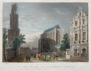 Utrecht Domtoren - WH Bartlett / AH Payne / G Virtue - ca. 1850