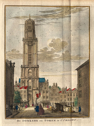 Utrecht Domkerk en toren - C Philips Jacobs - 1757