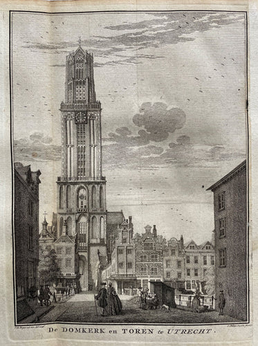 Utrecht Domkerk en toren - C Philips Jacobs - 1757