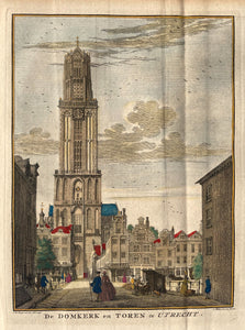 Utrecht Domkerk en toren - C Philips Jacobs - 1757