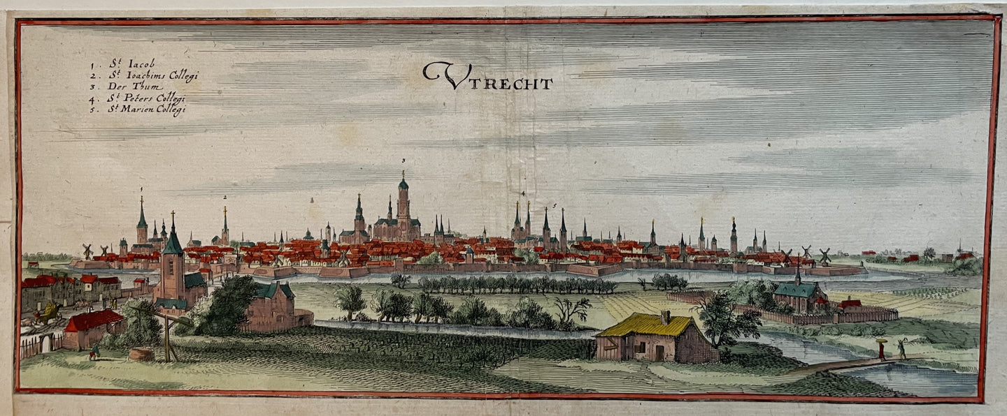 Utrecht Panoramisch aanzicht - C Merian - 1659