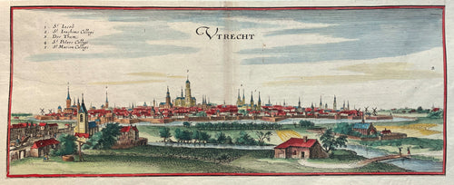 Utrecht Panoramisch aanzicht - C Merian - 1659