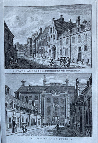 Utrecht 'Ambagtskinderhuis' en Fundatiehuis - KF Bendorp - 1793