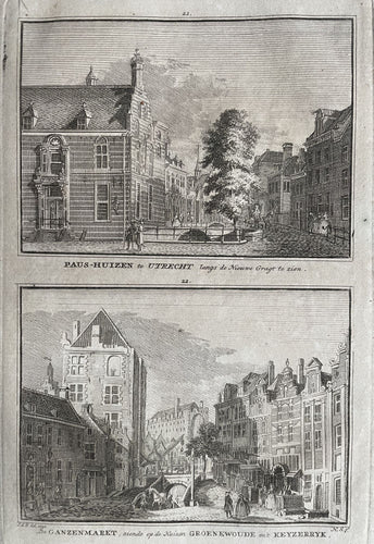 Utrecht Paushuize Ganzenmarkt - H Spilman - ca. 1750
