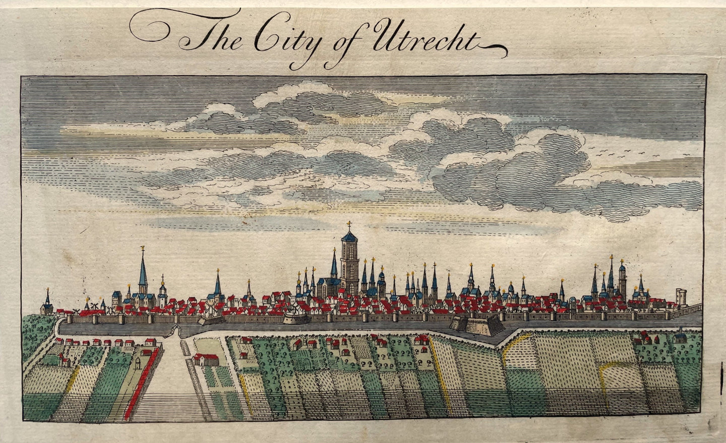 Utrecht aanzicht van de stad - Thomas Salmon / Herman Moll - circa 1739