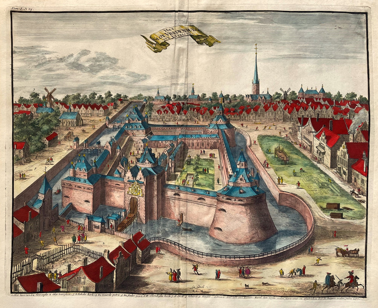 Utrecht Slot Vredenburg - C Decker / J le Clerc - 1730