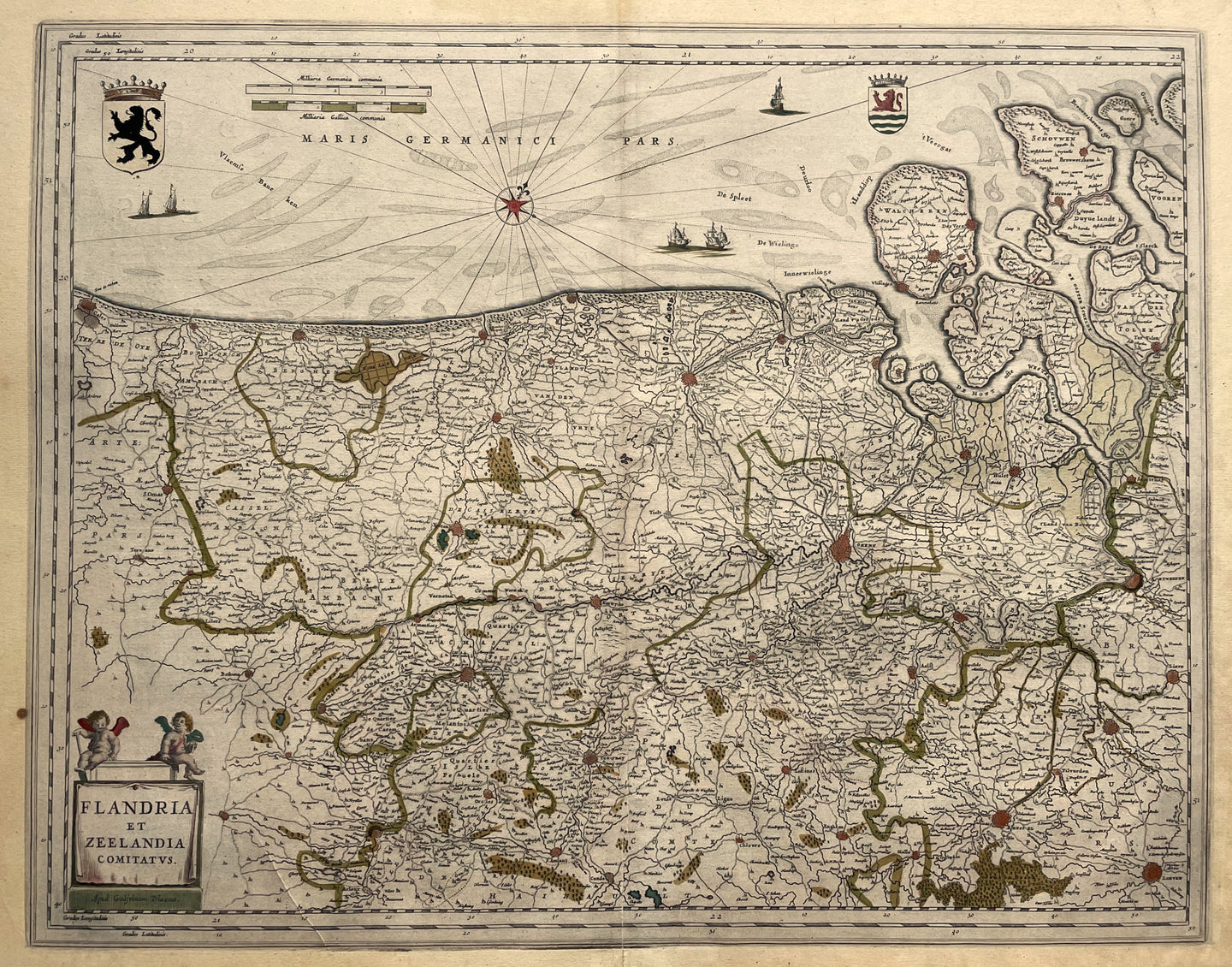België Vlaanderen Belgium Flanders - Willem Jansz en Joan Blaeu - circa 1659