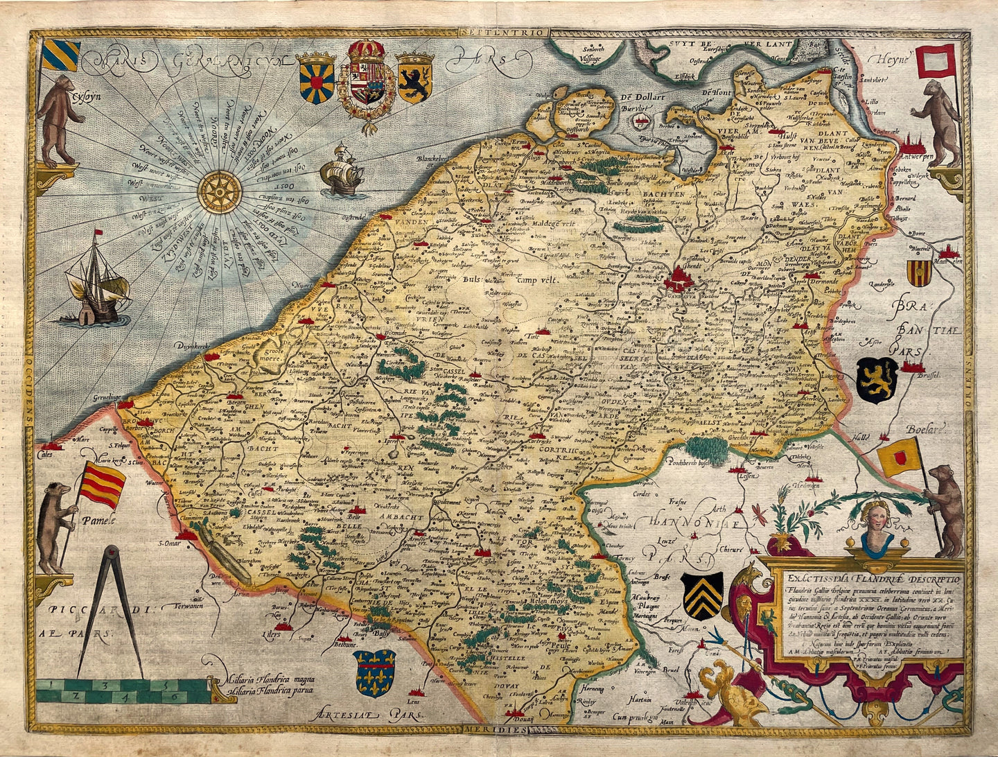 België Vlaanderen Belgium Flanders - Gerard de Jode - 1578