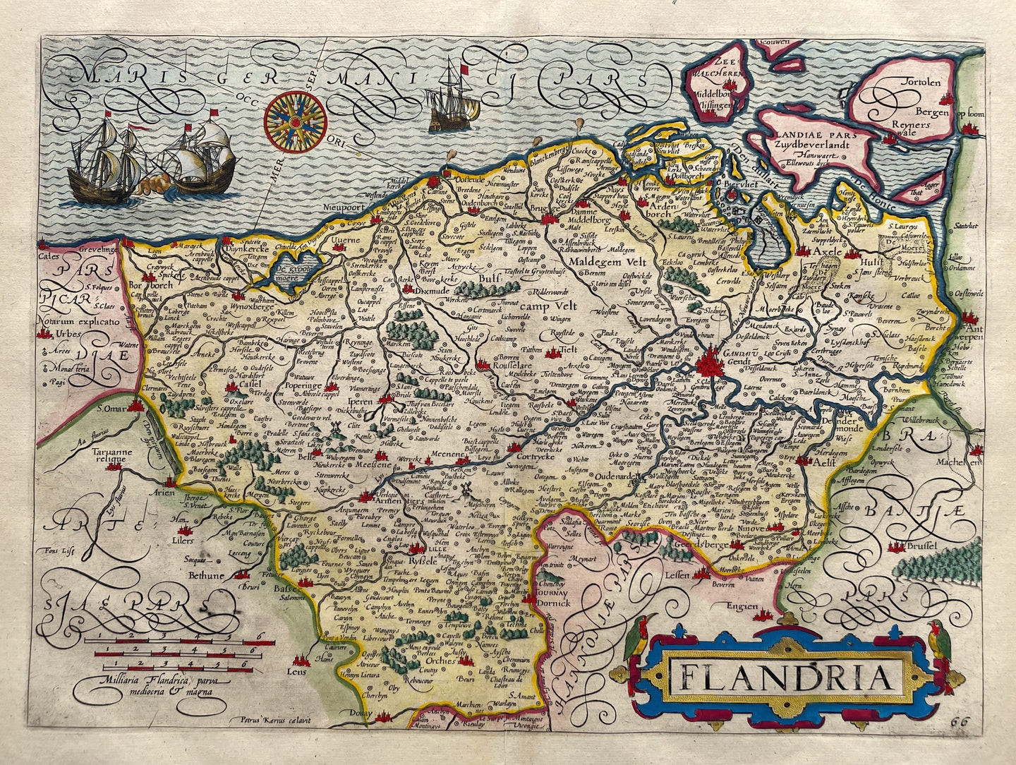 België Vlaanderen - WJ Blaeu / L Guicciardini - 1612