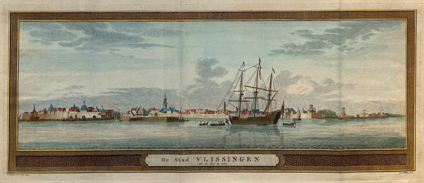 Vlissingen Aanzicht vanuit zee - JC Philips - 1753