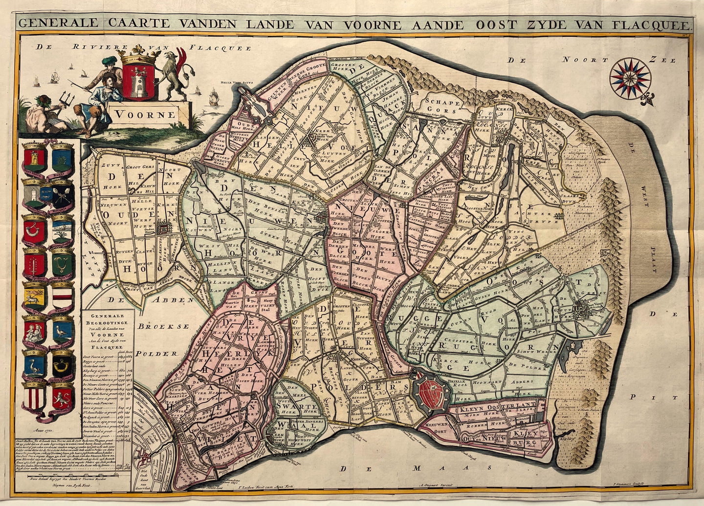 Voorne Brielle Hellevoetsluis - J Luyken / J Stemmers / A Steyaart - 1729