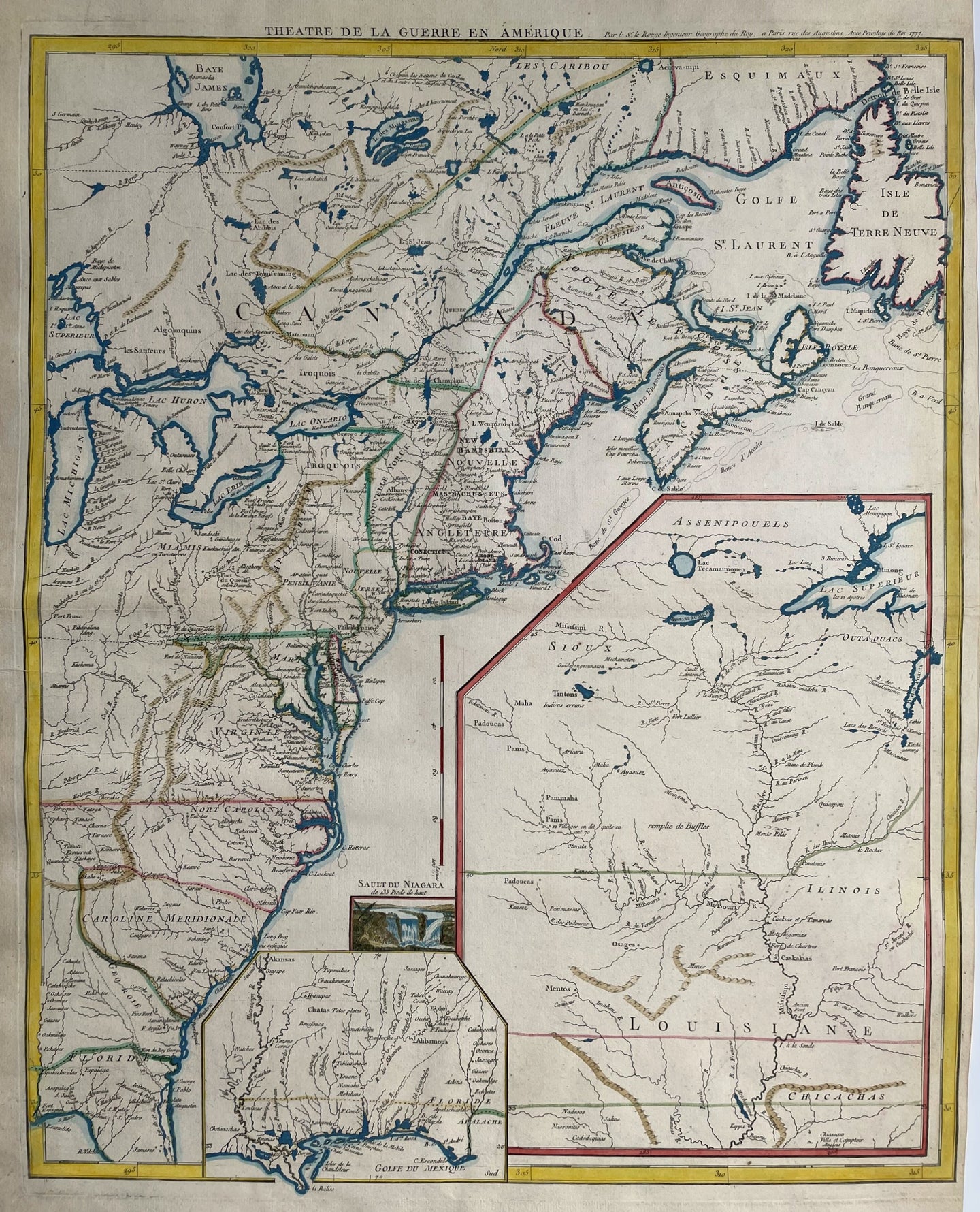Noord-Amerika Verenigde Staten Oostkust Oost-Canada North America - GL Le Rouge - 1777
