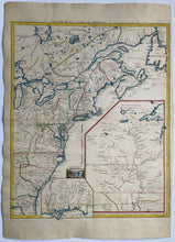Load image in Gallery view, Noord-Amerika Verenigde Staten Oostkust Oost-Canada North America - GL Le Rouge - 1777