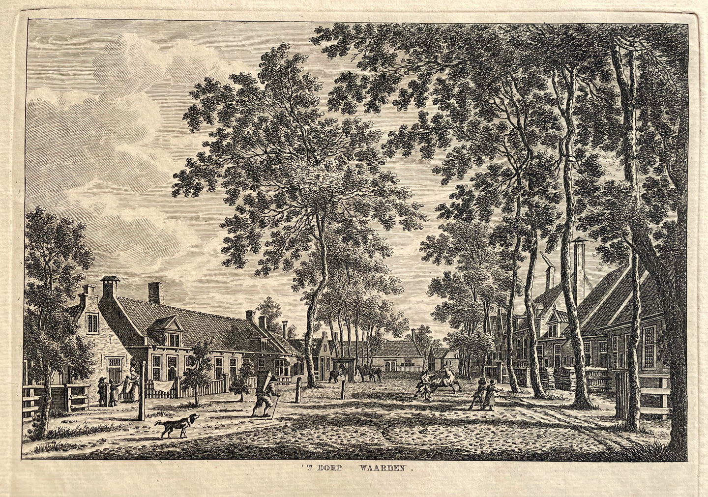 Waarde Gezicht binnen het dorp - Bendorp - 1793