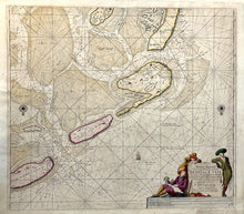 Afbeelding in Gallery-weergave laden, Texel Vlieland Terschelling Den Helder Waddeneilanden - J van Keulen - circa 1683