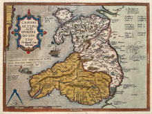 Load image in Gallery view, Wales British Isles - A Ortelius - 1579