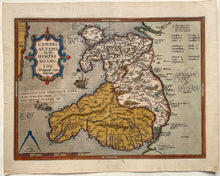 Load image in Gallery view, Wales British Isles - A Ortelius - 1579