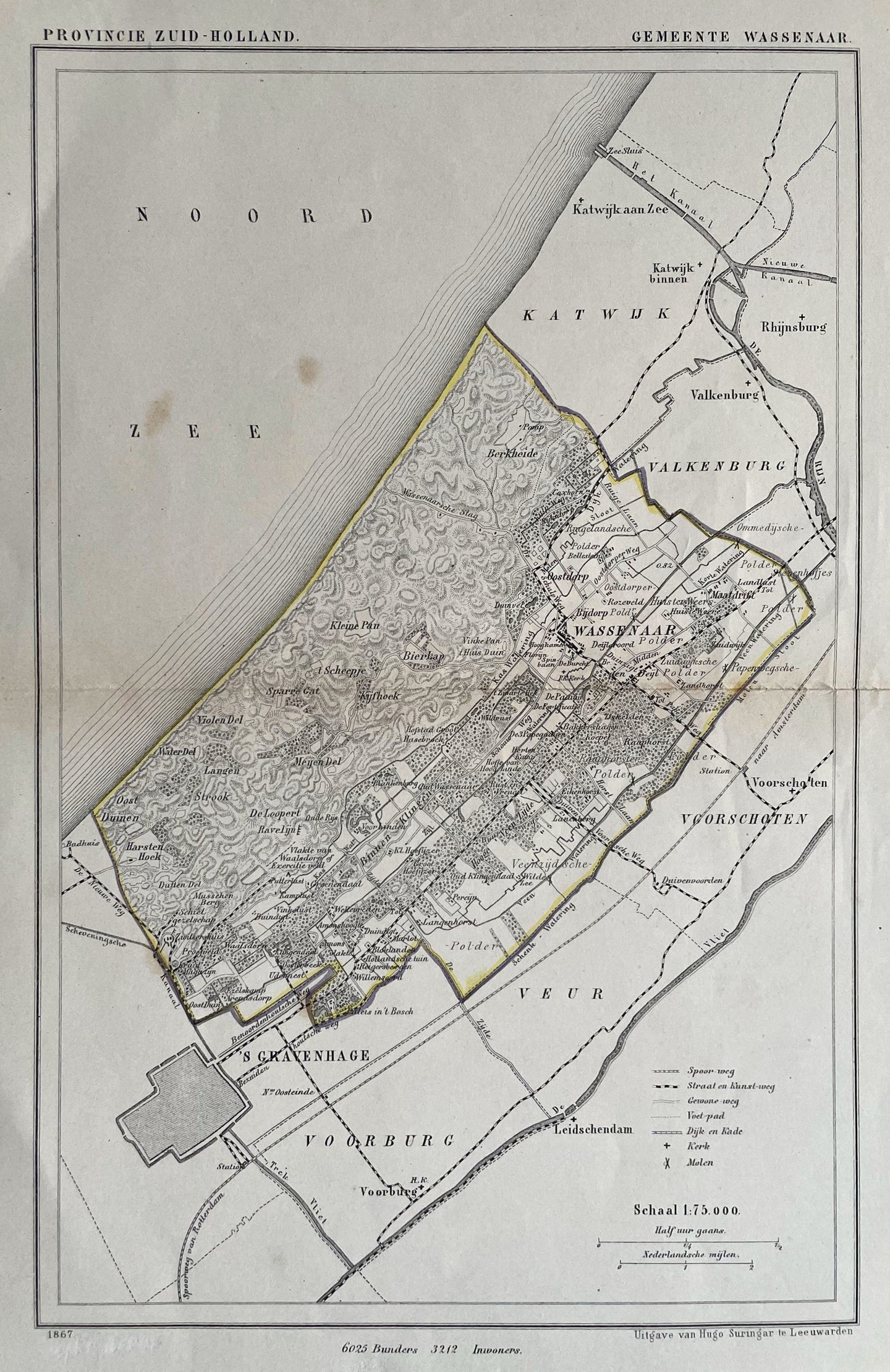 Wassenaar, gemeente - J Kuijper / H Suringar - 1867