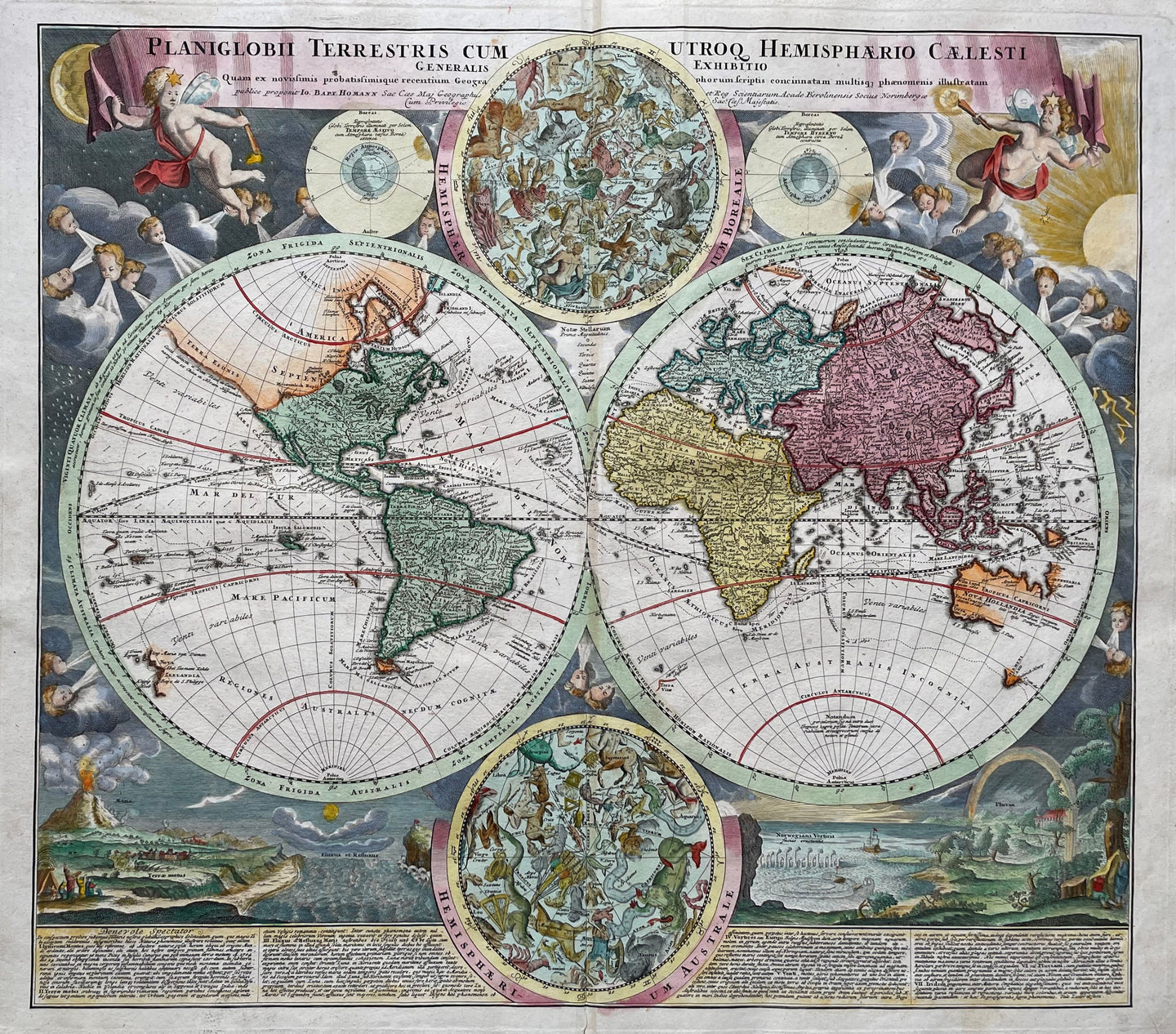 Wereld World - JB Homann - ca. 1720