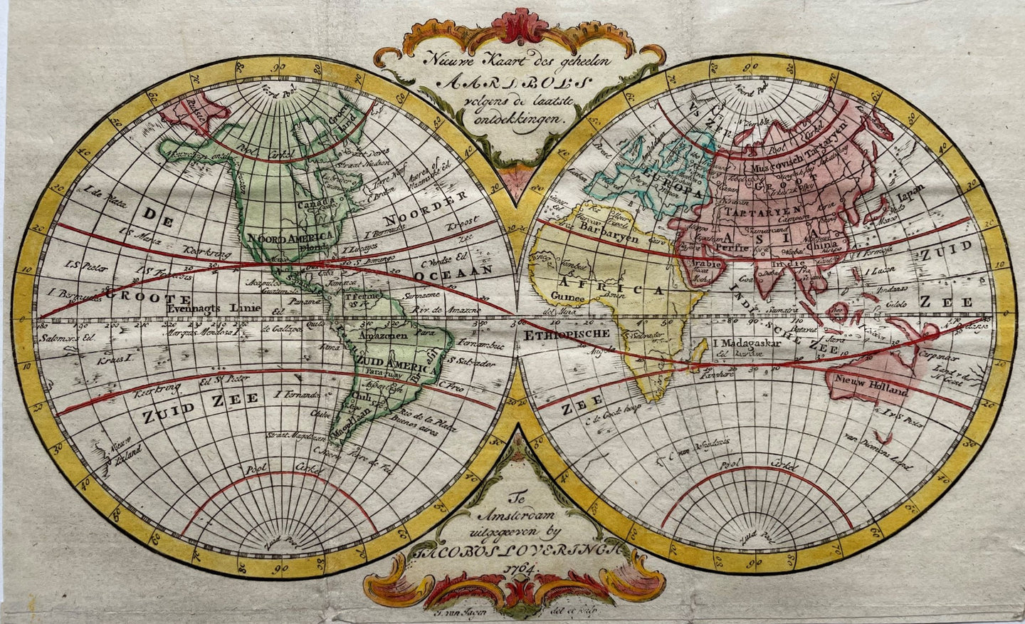 Wereld World - Jan van Jagen / Jacobus Loveringh - 1764