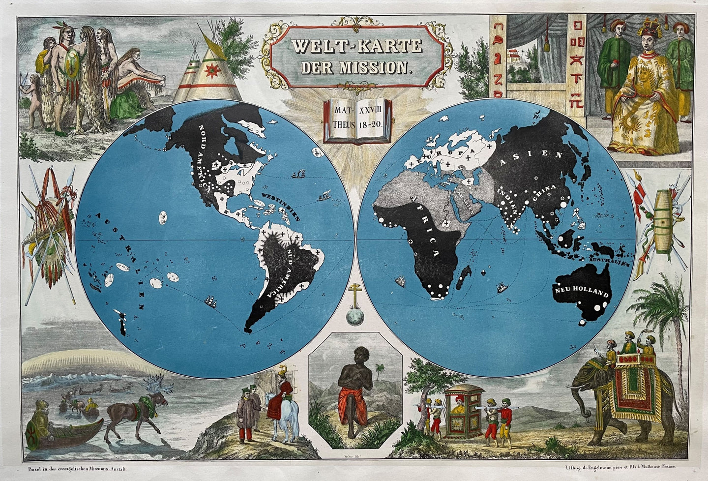 Wereld World - Godefroy Engelmann - circa 1830