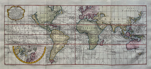 Wereld World - E Halley / O Lindeman - 1775