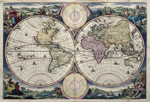 Wereld World - D Stoopendaal / J van Jagen / Gebr Keur - circa 1740