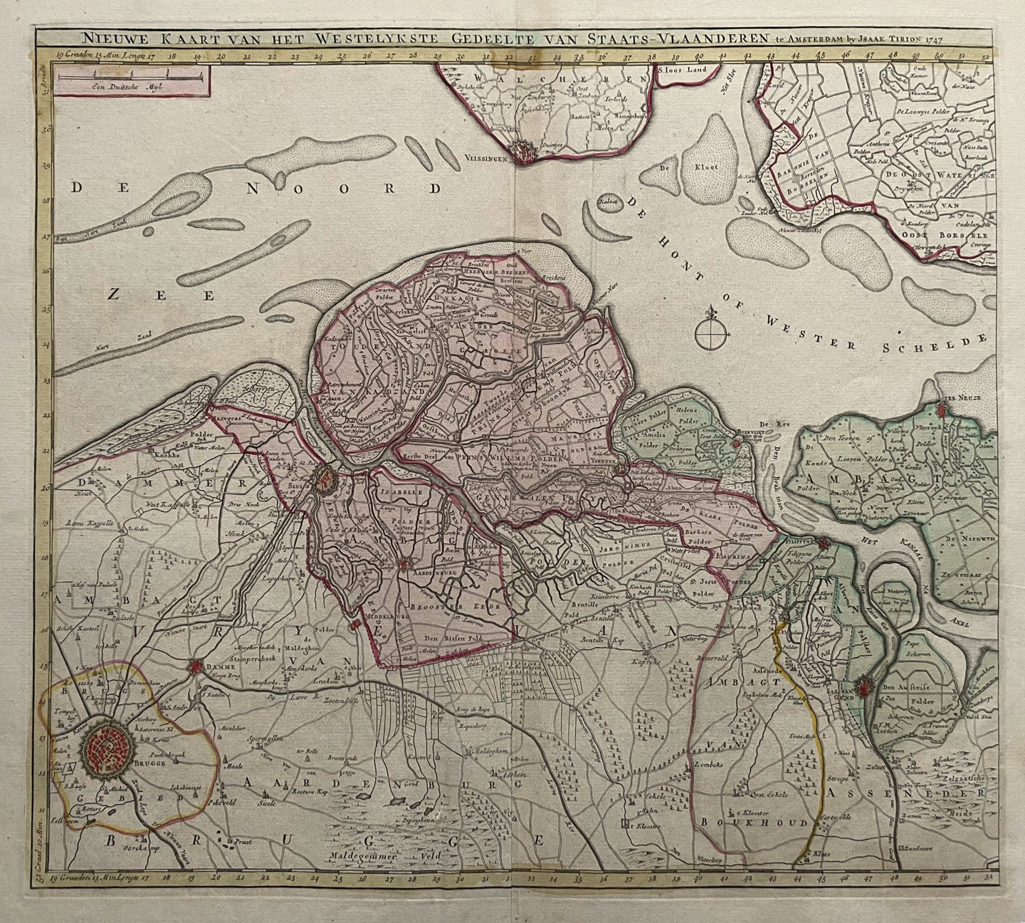 Zeeuws-Vlaanderen West Zeeuws-Vlaanderen Brugge - I Tirion - 1764