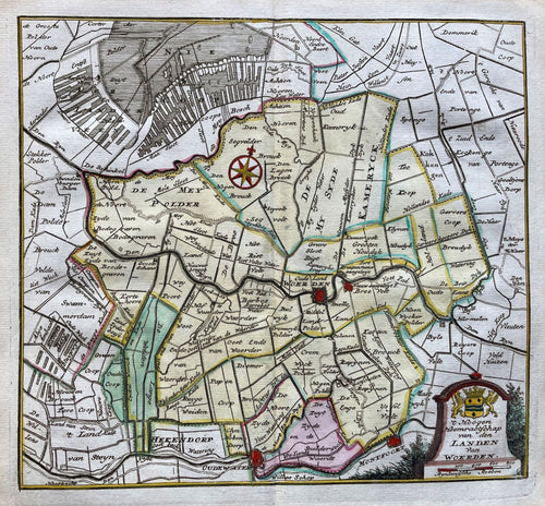 Utrecht Hoogheemraadschap Woerden - H de Leth - 1740