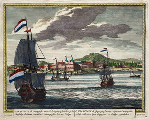 Mexico Campeche San Francisco de Campeche - P Schenk - ca 1705