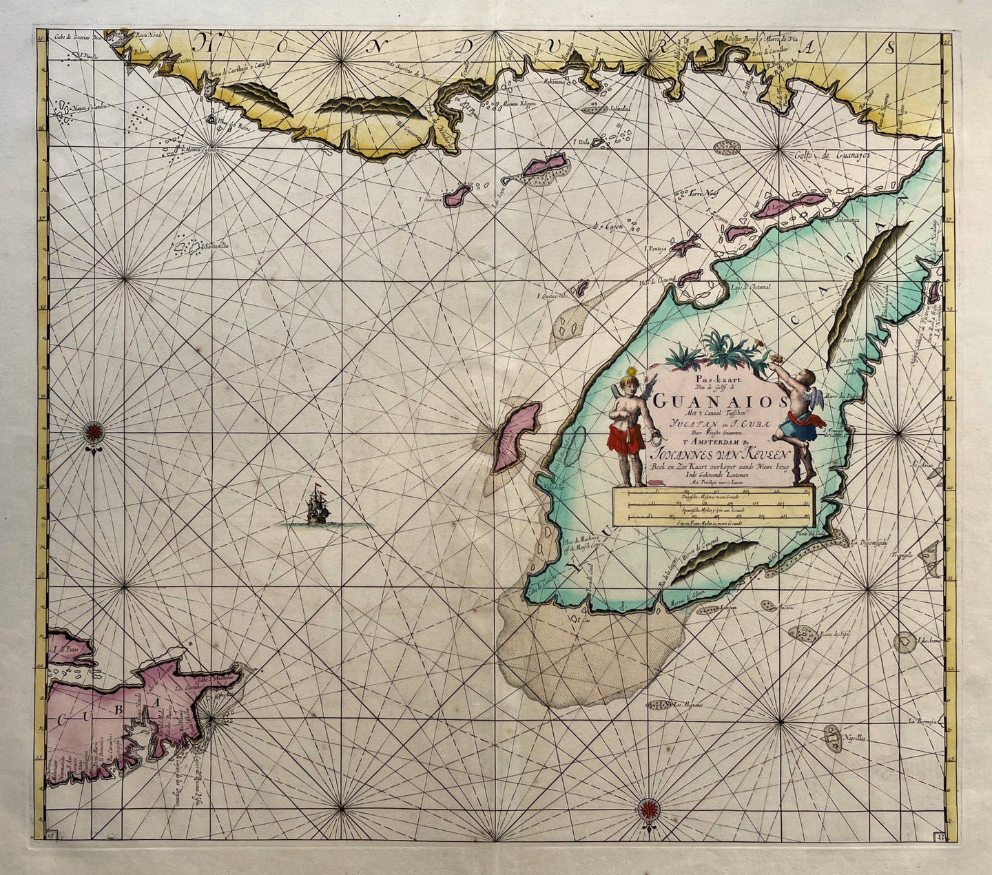 Caribische Zee Yucatan Honduras Cuba - J van Keulen / CJ Vooght - 1684