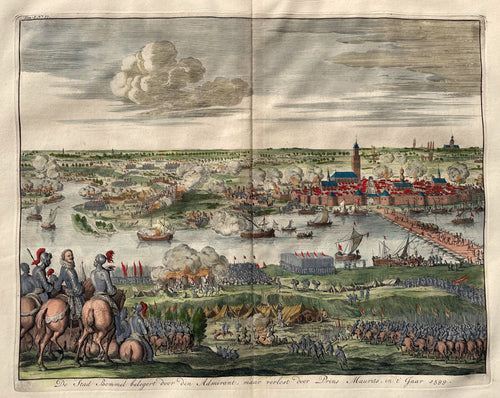 Zaltbommel Beleg Zaltbommel 1599 - Jan Luyken / J le Clerc - 1730