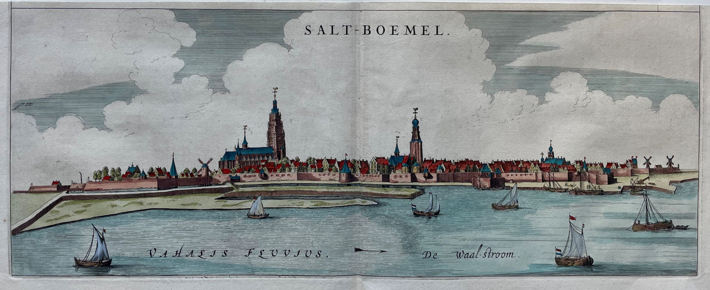 Zaltbommel Panorama - J Blaeu - 1649