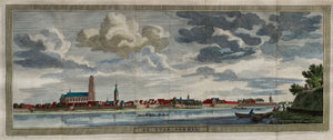 Zaltbommel gezicht op de stad - JC Philips - 1740