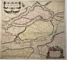 Load image in Gallery view, Zuid-Holland Maasmonding Rotterdam Rozenburg Zeekaart - J van Keulen - 1681
